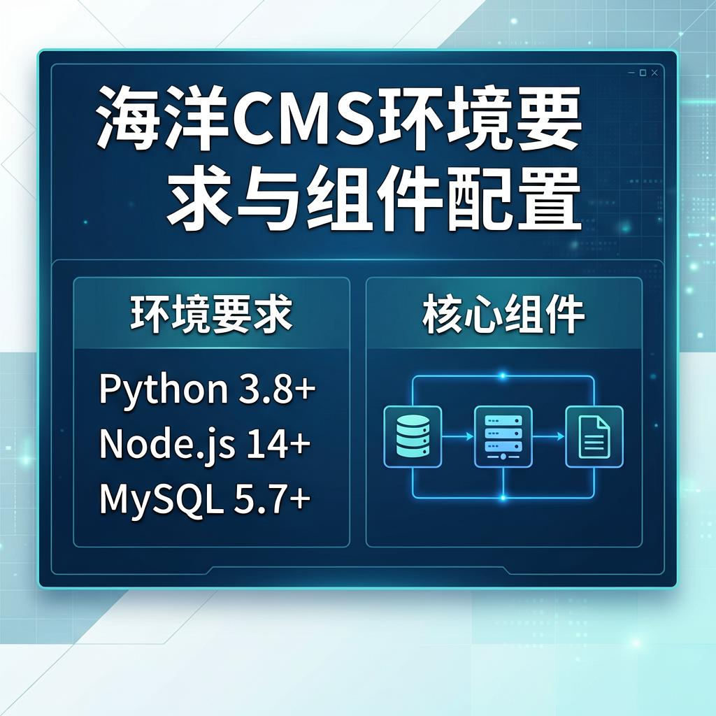 海洋CMS环境要求与组件配置