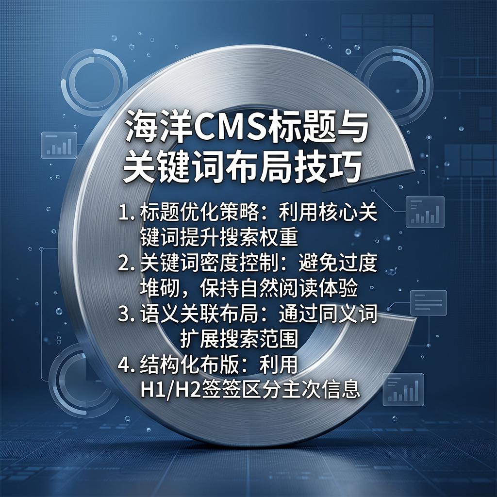 海洋CMS标题与关键词布局技巧