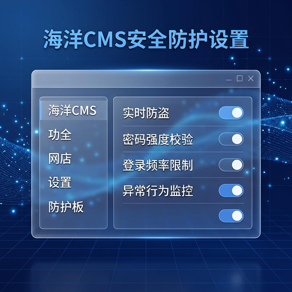 海洋CMS网站安全防护设置