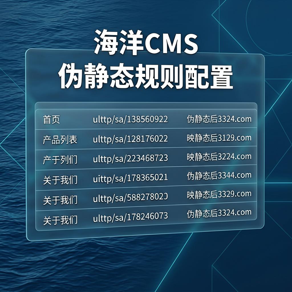 海洋CMS伪静态规则配置 第1张 海洋CMS伪静态规则配置 第1张
