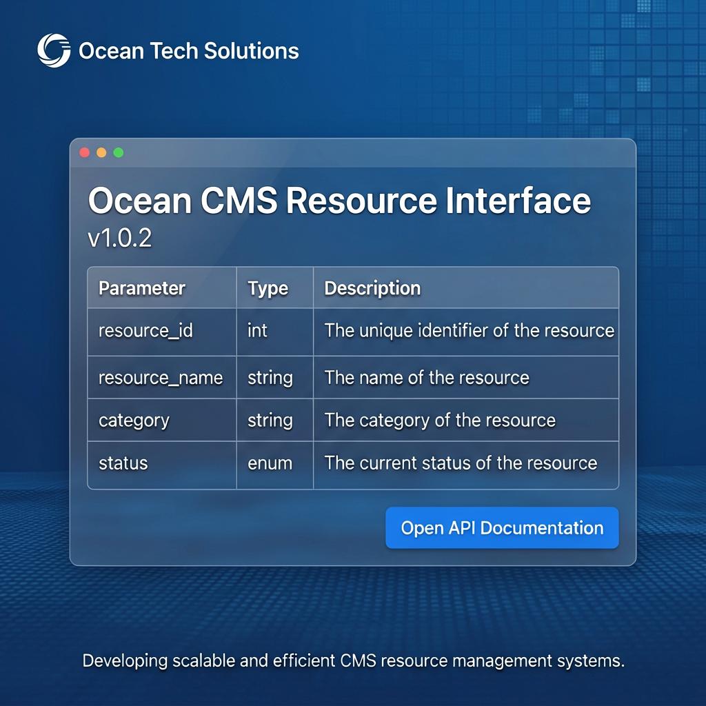 海洋CMS资源库接口开发
