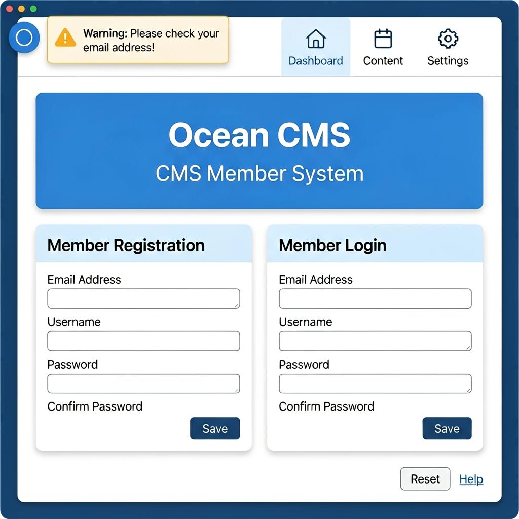 海洋CMS会员系统设置教程